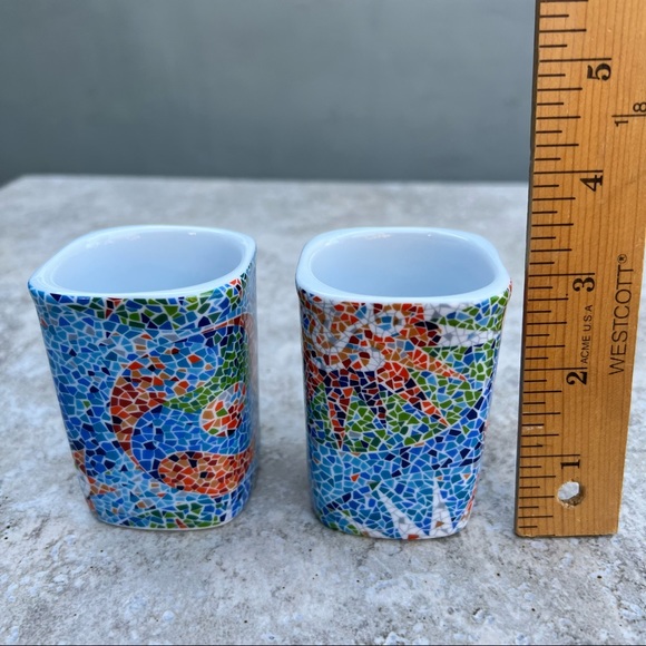 Barcelona Ceramic Espresso Cups. Set of 2. - Picture 7 of 8